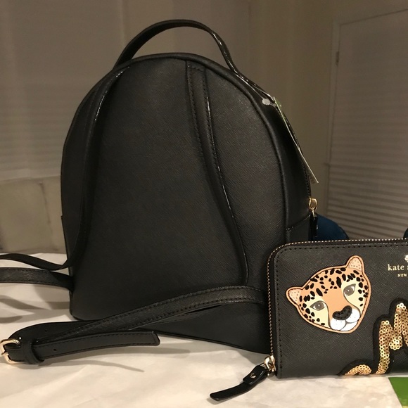 ✨SOLD!✨♠️Kate Spade NEW! Leather Tomi Backpack Bag - Picture 4 of 8